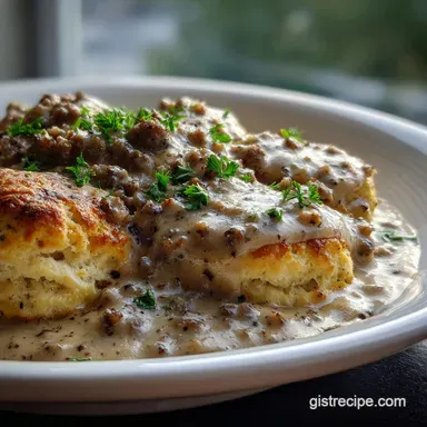 Homemade Sausage Gravy and Biscuits Ready in 30 Min