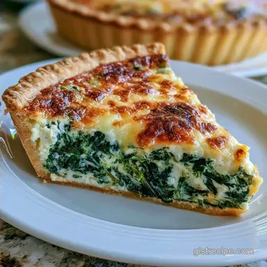Spinach Quiche for 6 Servings