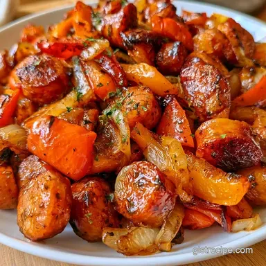 Chicken Sausage Peppers in 30 Minutes Recipe Card