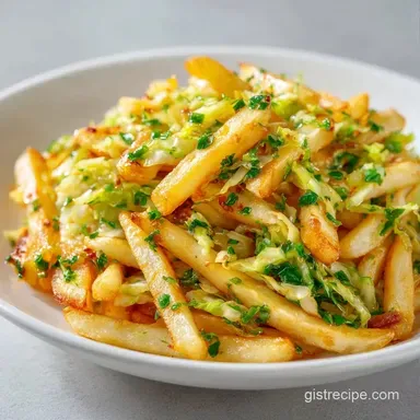 Simple Cabbage Potato Stir Fry for 4 Recipe Card