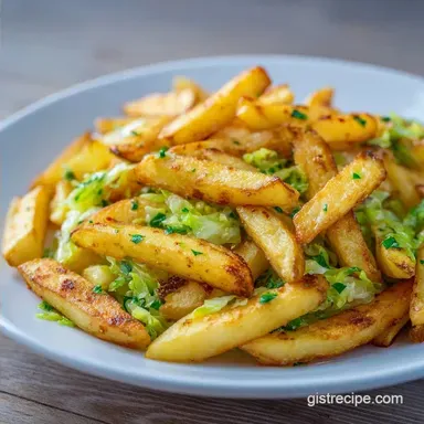 Simple Cabbage Potato Stir Fry for 4