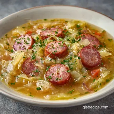 Simple Kapusniak Cabbage Soup in 45 Min Recipe Card