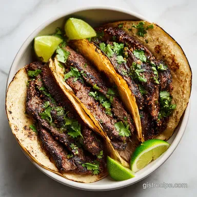 Skirt Steak Tacos with Cilantro and Lime for 12 Servings