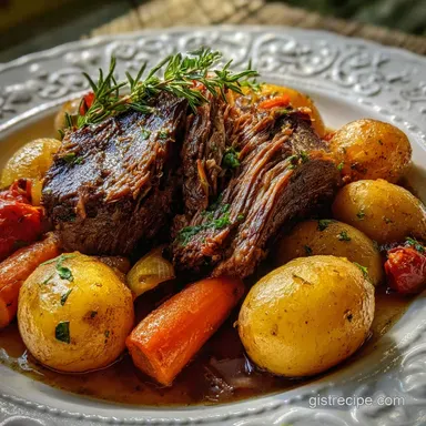 Slow Cooker Pot Roast with Vegetables: Tender & Juicy
