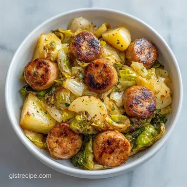 Smothered Cabbage Potatoes with Bacon
