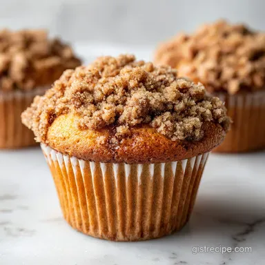 Sourdough Coffee Cake Muffins in 40 Min