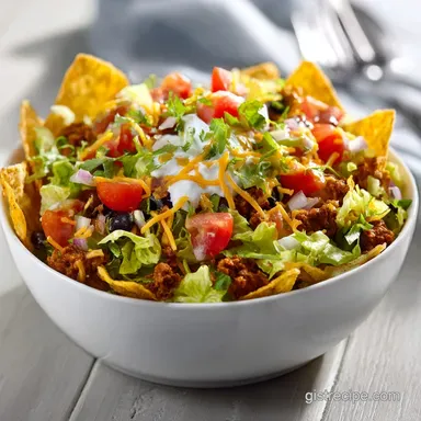 Taco Salad With Catalina Dressing Recipe for 6 Servings Recipe Card