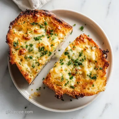 The Best Garlic Bread Recipe: 22 Minute Crispy Baked Side Recipe Card