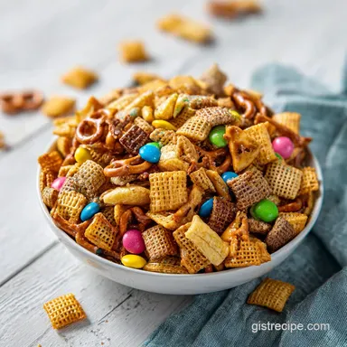Toffee Chex Mix Recipe: Shattering Caramel Coating in 60 Minutes Recipe Card