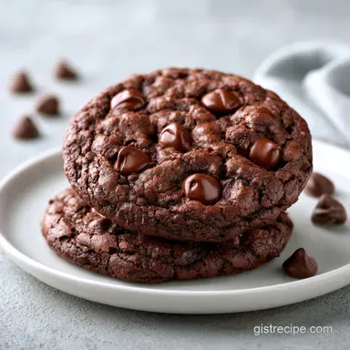 Vegan Brownie Cookies in 25 Minutes Recipe Card
