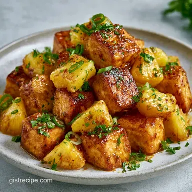 Vegan Pineapple Tofu in 30 Minutes