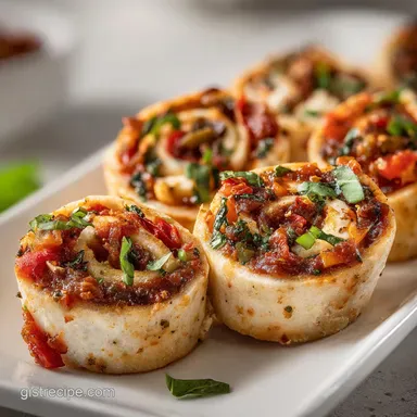 The Best Veggie Pizza Roll Ups: Crispy Baked in 38 Minutes Recipe Card