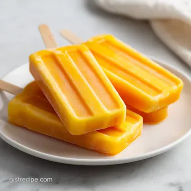 Mango Popsicles with Tajin: For 6 Servings