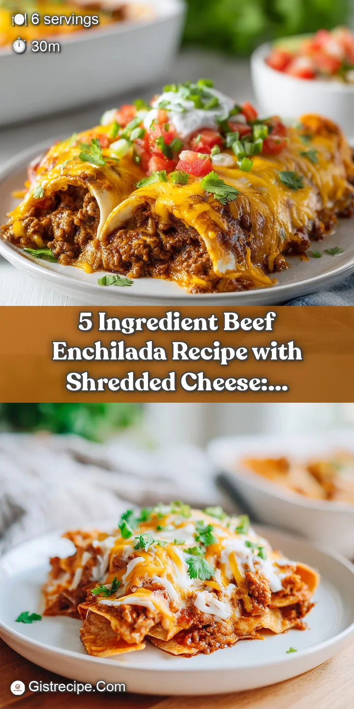 Close-up of a beef enchilada reveals stringy, melted cheese & a rich red sauce. Warm and inviting; a flavorful, cheesy bi...