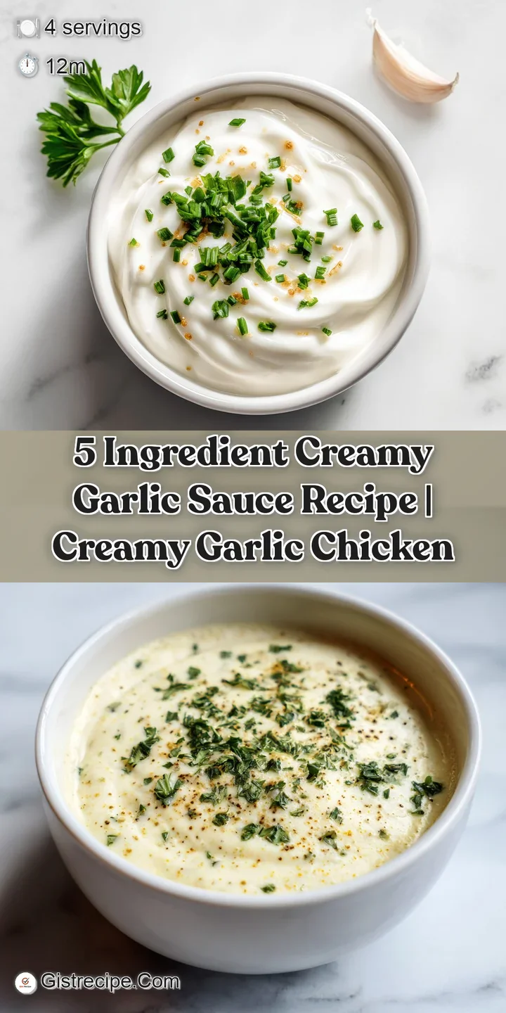 Close-up of rich, velvety garlic sauce coating tender pasta strands with a light sheen.