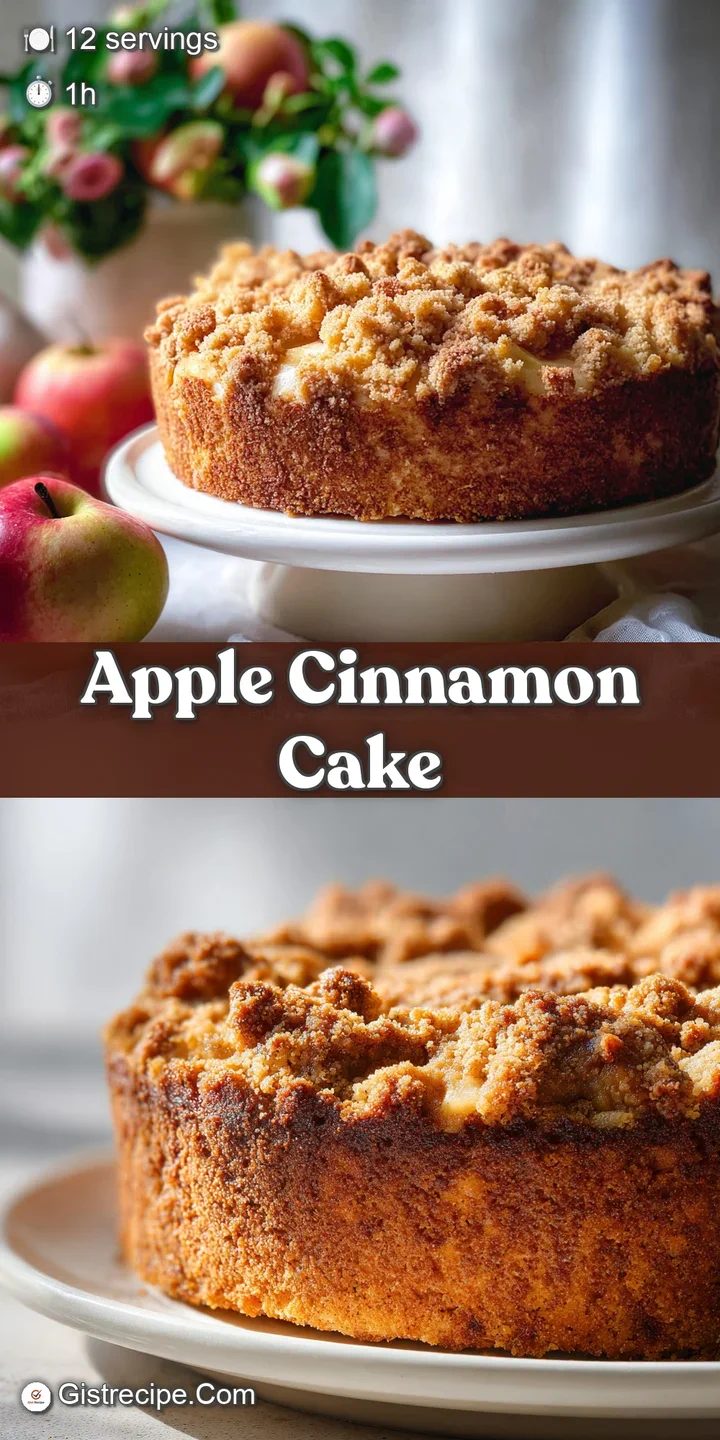 Close-up of moist apple cake revealing baked apple slices & cinnamon crumble. Glistening caramelized edges, hinting at del...