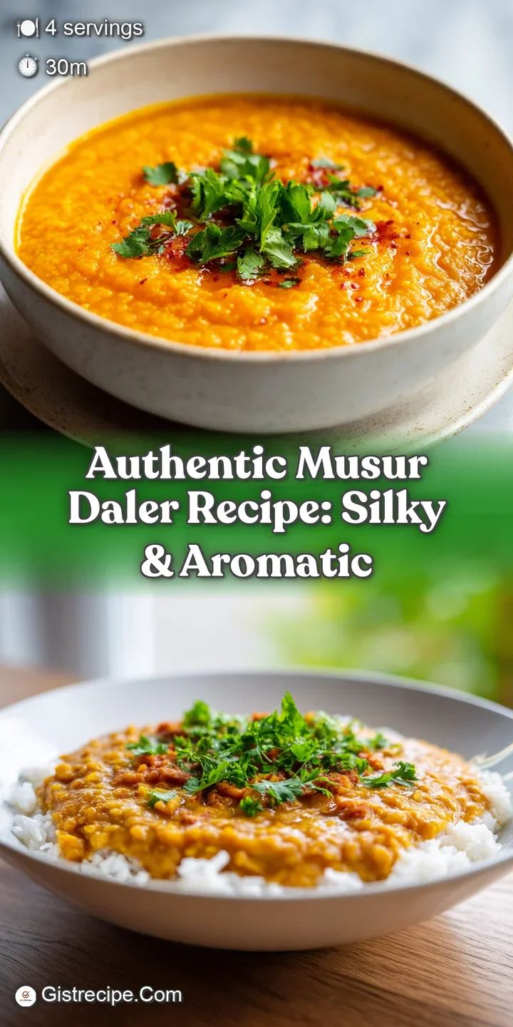 Close-up of creamy, spiced lentils. Steam rises, hinting at comforting warmth. Drops of golden oil shimmer on the surface.