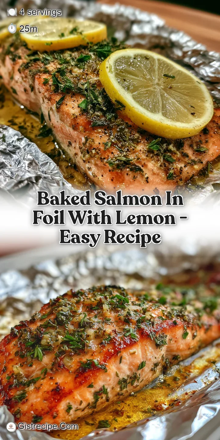 Close-up of succulent baked salmon with fresh herbs and glistening lemon. Visible flakes invite a delicious, healthy, flav...