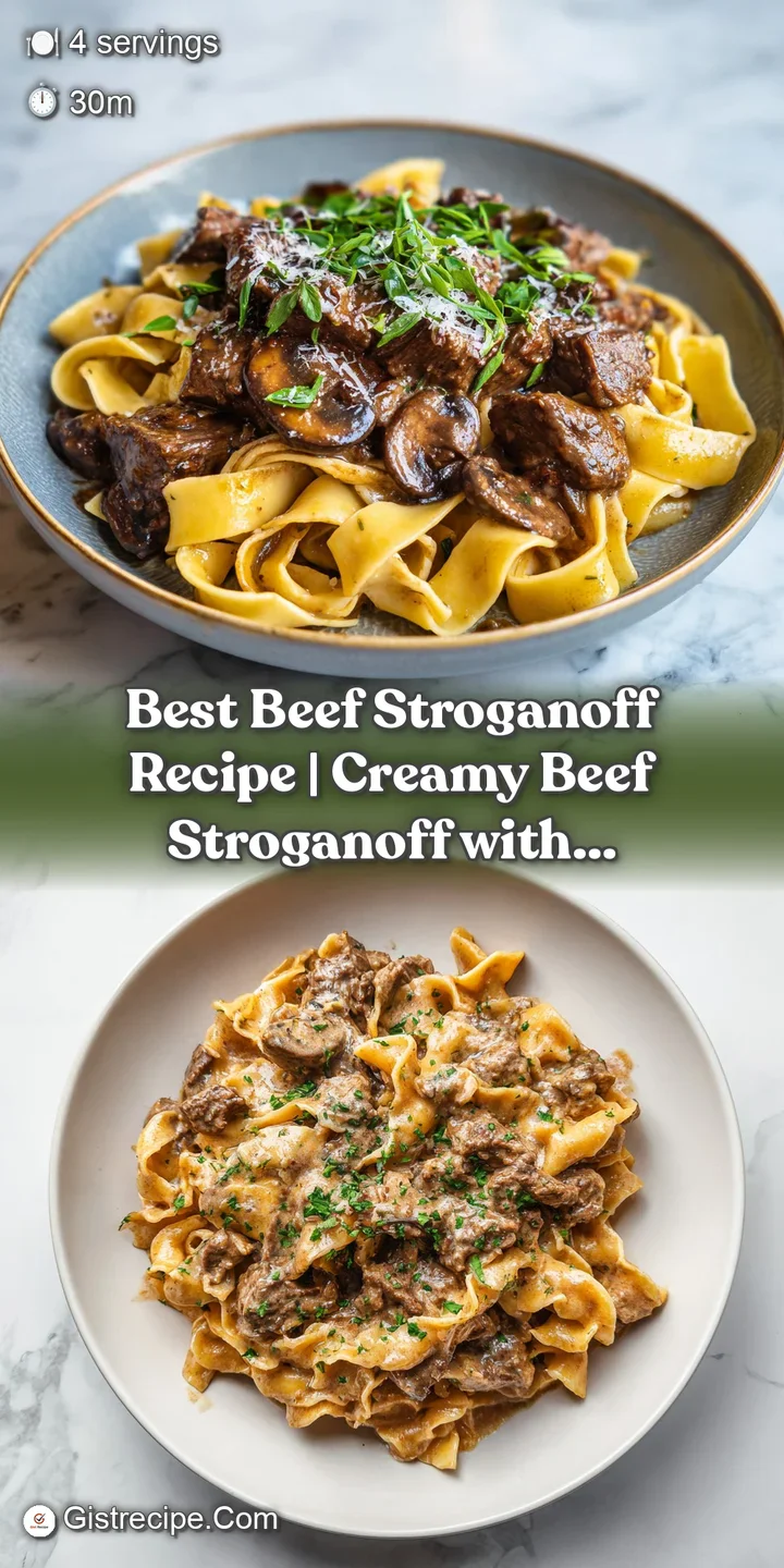 Close-up of succulent beef and earthy mushrooms in a glistening, savory sauce. Pure comfort food.