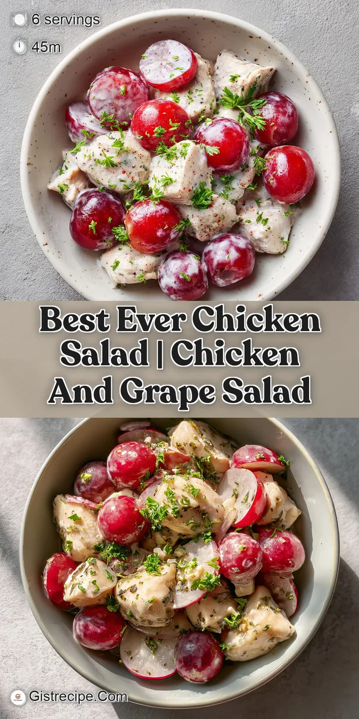 Close-up of tender chicken pieces coated in a glossy white dressing with bits of crisp celery and cracked pepper.