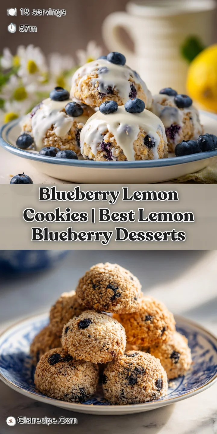 Close-up of a tender cookie, revealing plump, juicy blueberries and a slight lemon zest texture. Perfectly baked.