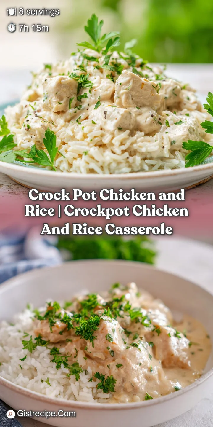 Macro shot of tender chicken chunks and soft rice drenched in a glossy, creamy sauce with a hint of melted butter.