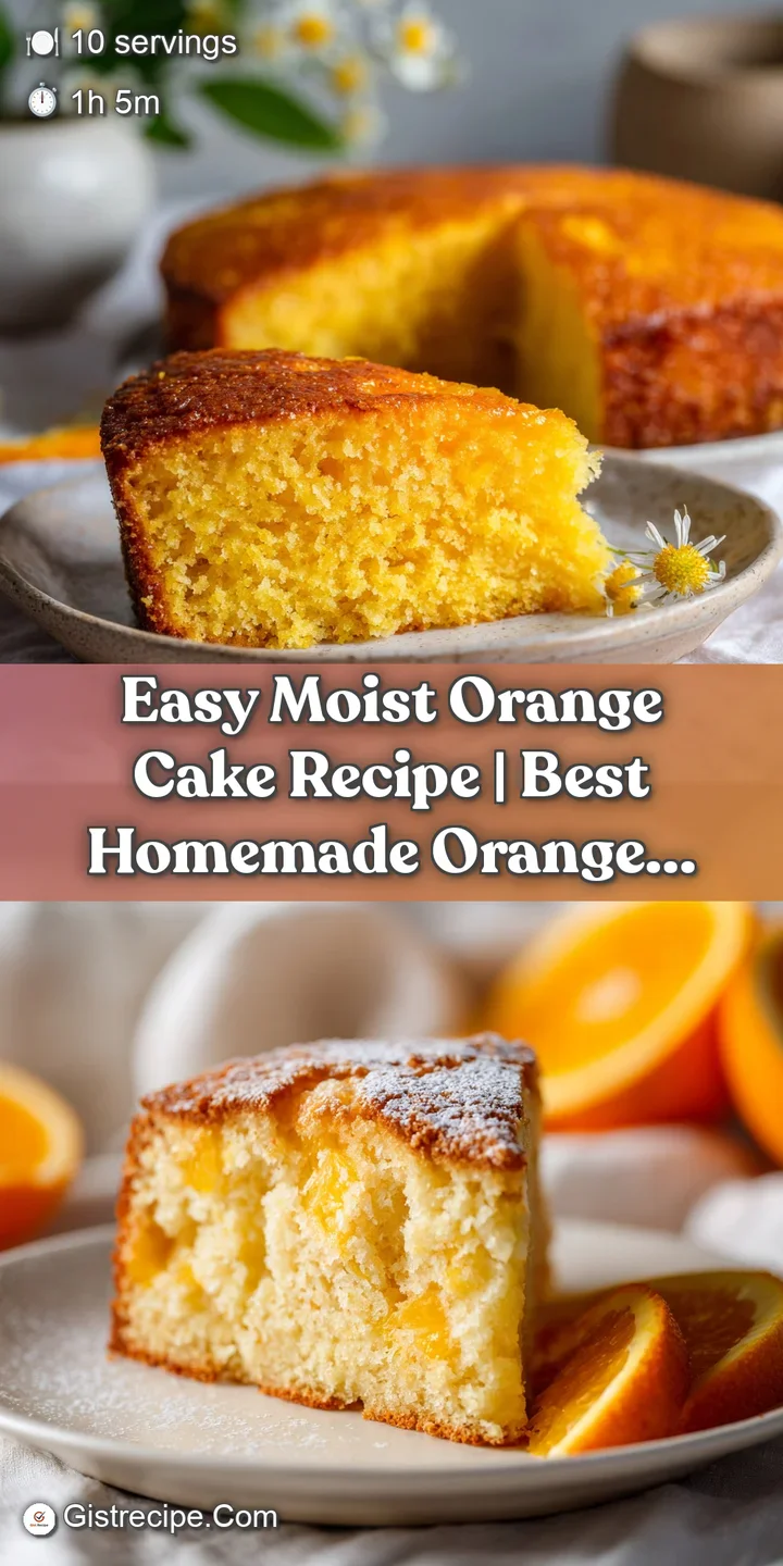 Close-up of a vibrant orange cake, revealing its soft texture and glistening citrus glaze topping.