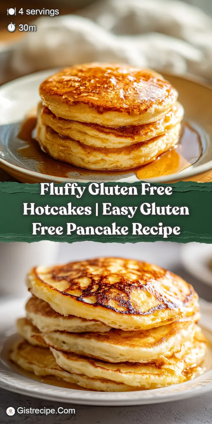 Close-up of fluffy hotcakes with a glistening syrup drizzle, invitingly warm.