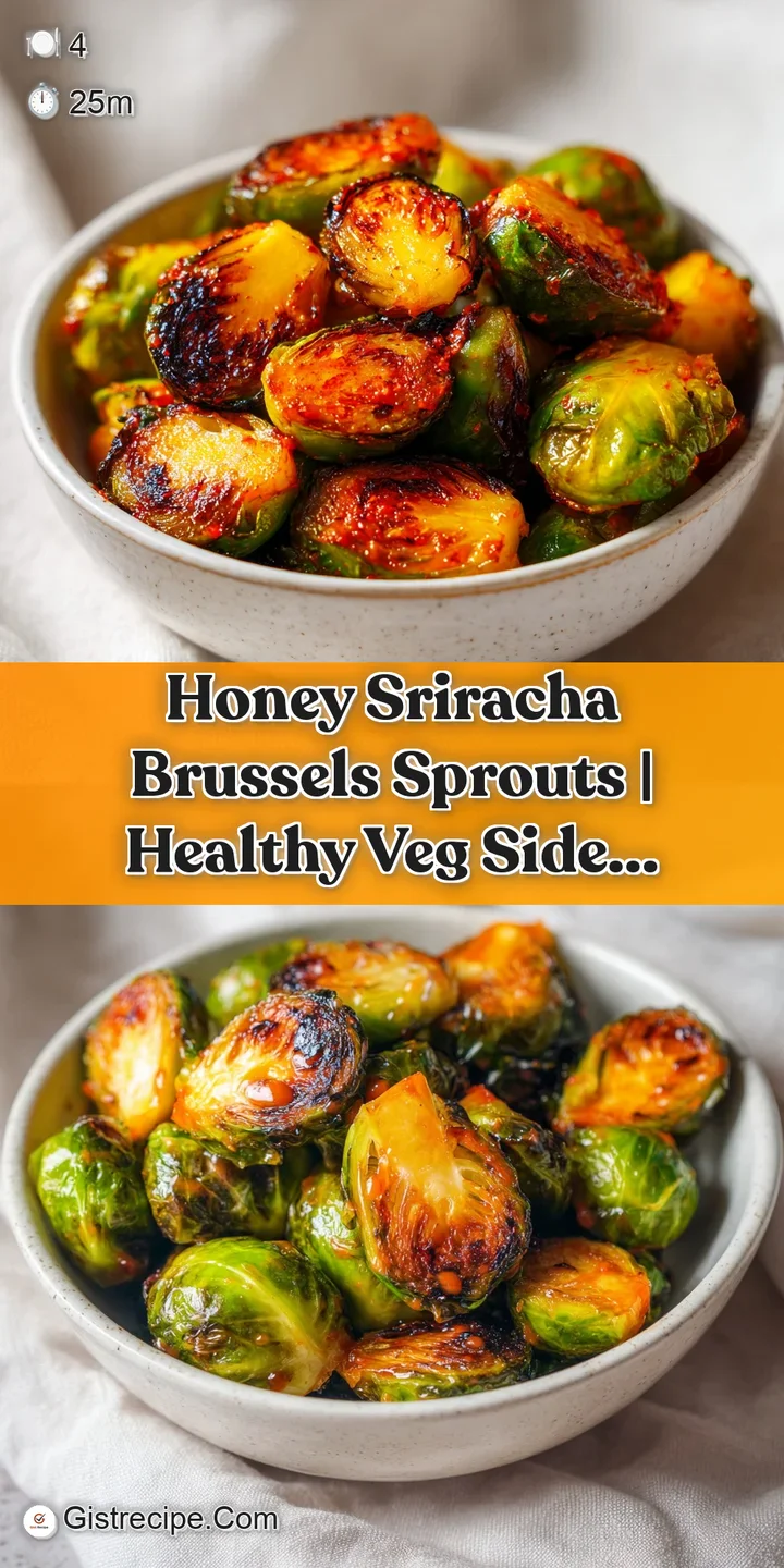 Macro shot of a glistening, charred sprout coated in a sticky orange glaze and sprinkled with toasted sesame seeds.