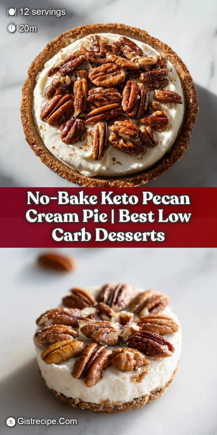 Extreme close-up of buttery toasted pecans resting on a layer of rich, velvet-smooth cream with a golden crust edge.