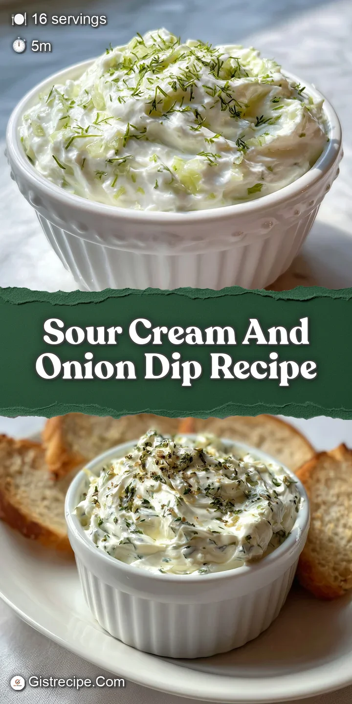 Close-up: swirls of cool, creamy dip speckled with onion and herbs. Chips nearby hint at the satisfying crunch that awaits...