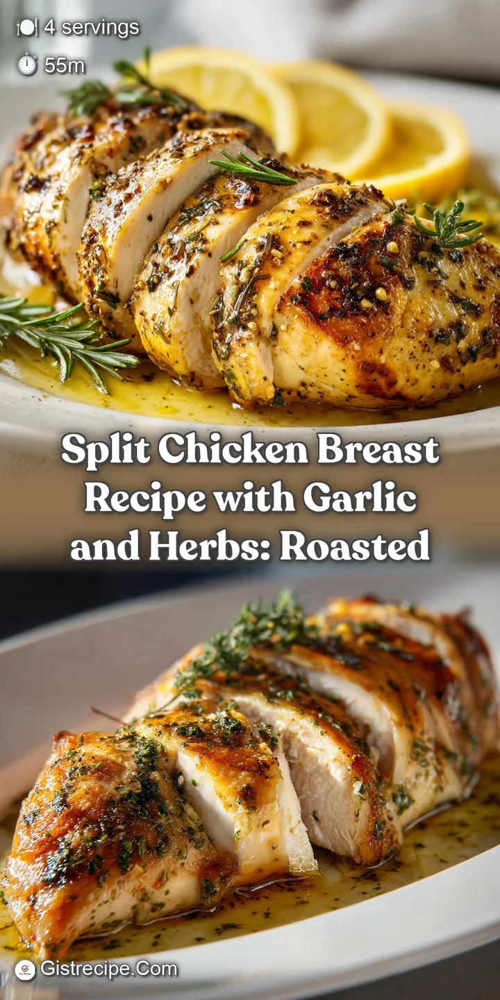 Close-up of glistening roasted chicken, herbs and garlic caramelized on its crispy, golden-brown surface.