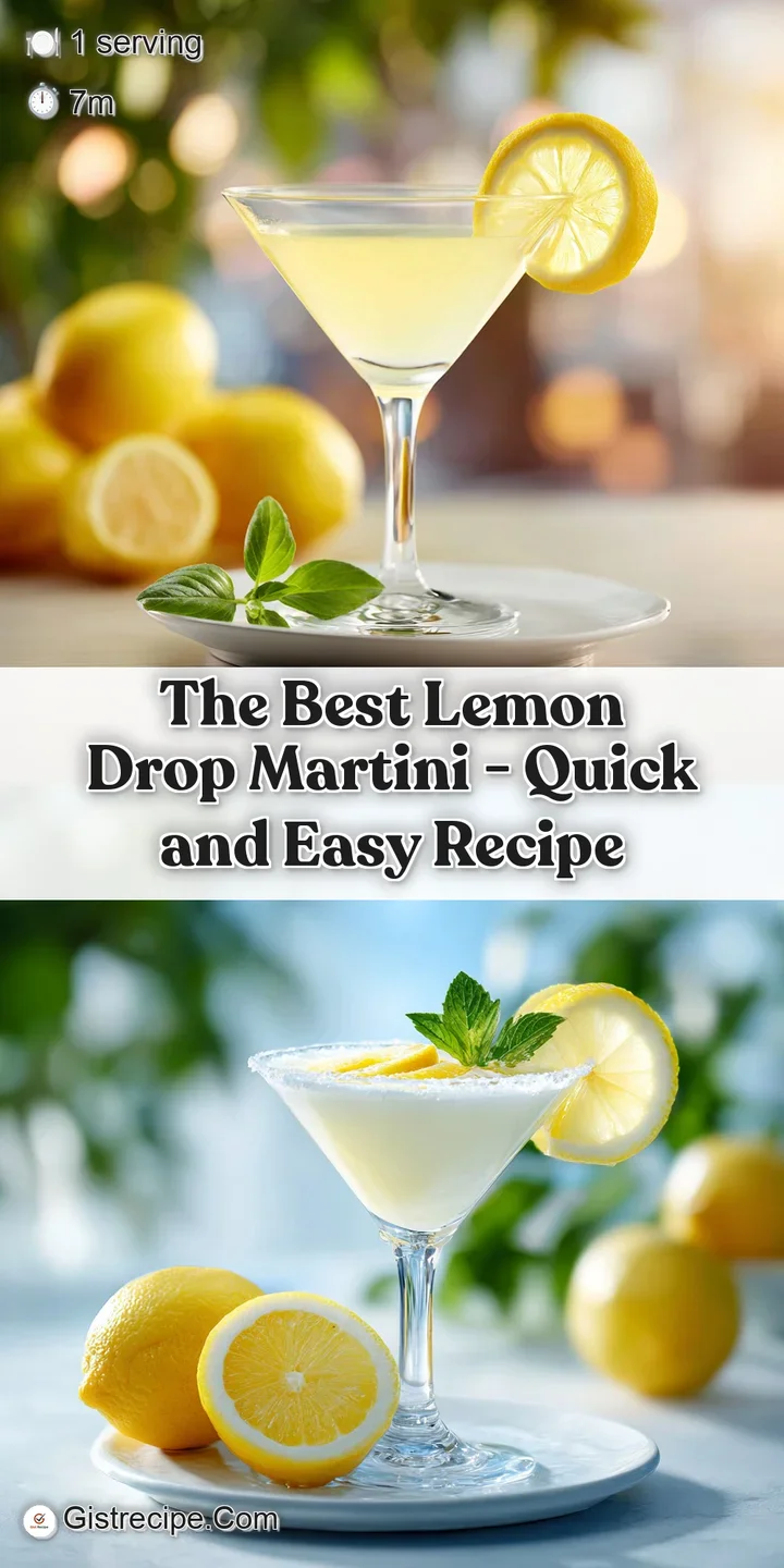 Close-up of a frosty martini glass, showcasing the sparkling, translucent yellow liquid and a delicate sugar rim.