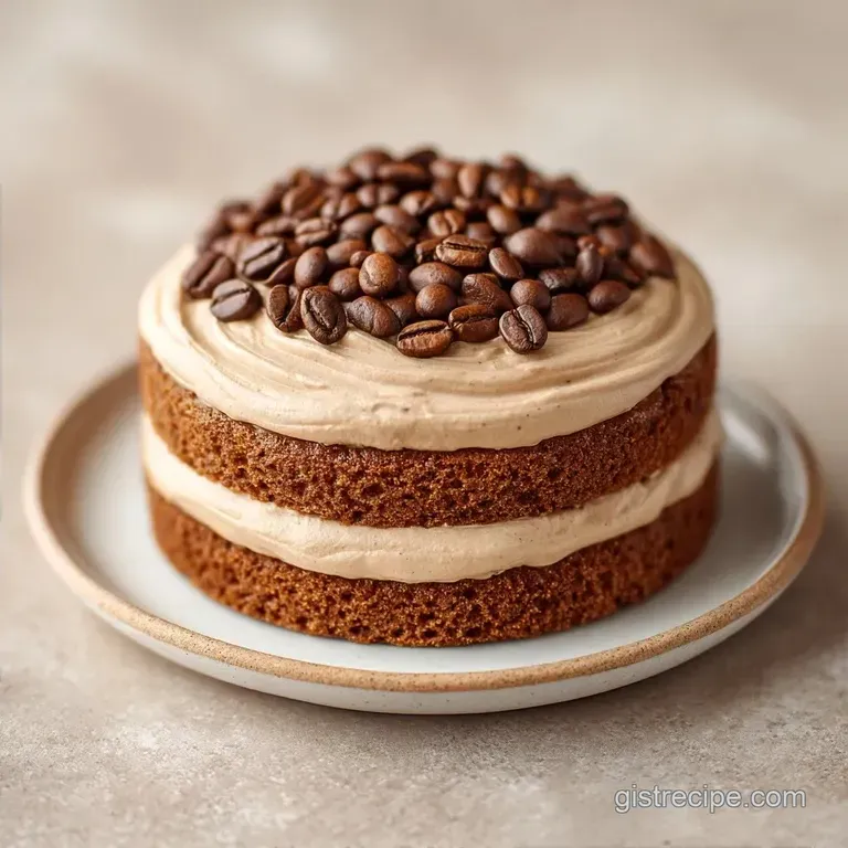 Adult Coffee Birthday Cake: Rich and Silky