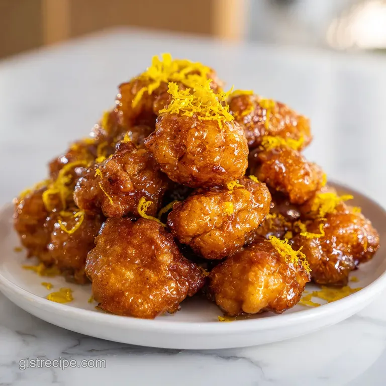 Air Fryer Lemon Chicken Bites: Shatter Crispy