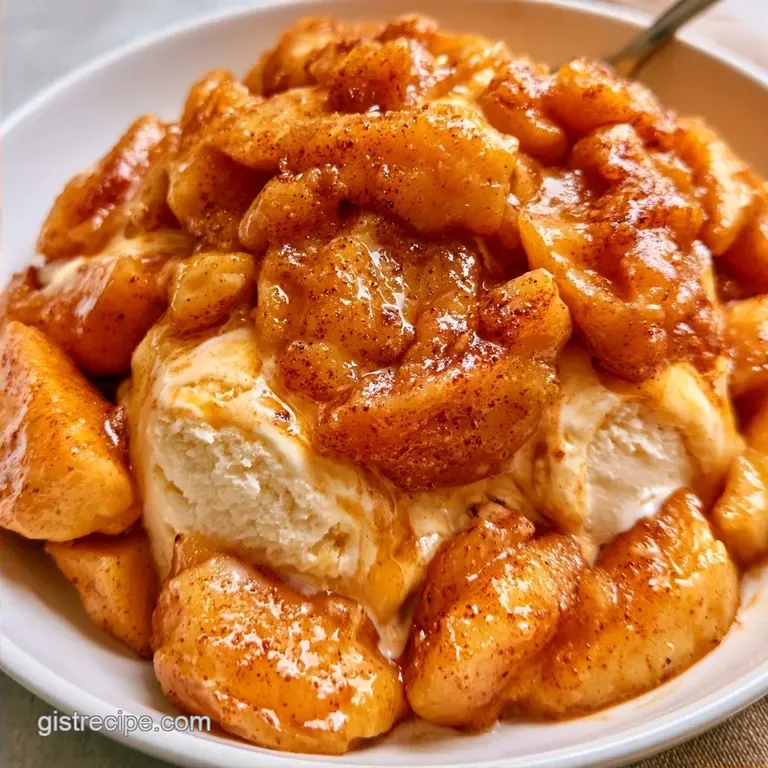 Apple Crisp Ice Cream with Honeycrisp Apples