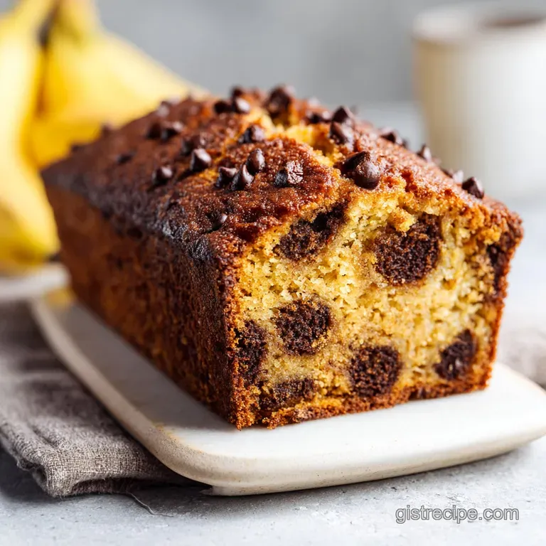 Banana and Choc Chip Loaf: Moist and Buttery