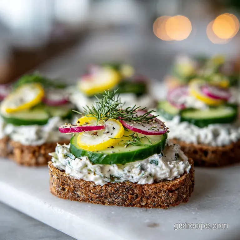 Cucumber Sandwiches: Crisp and Creamy with Lemon Dill