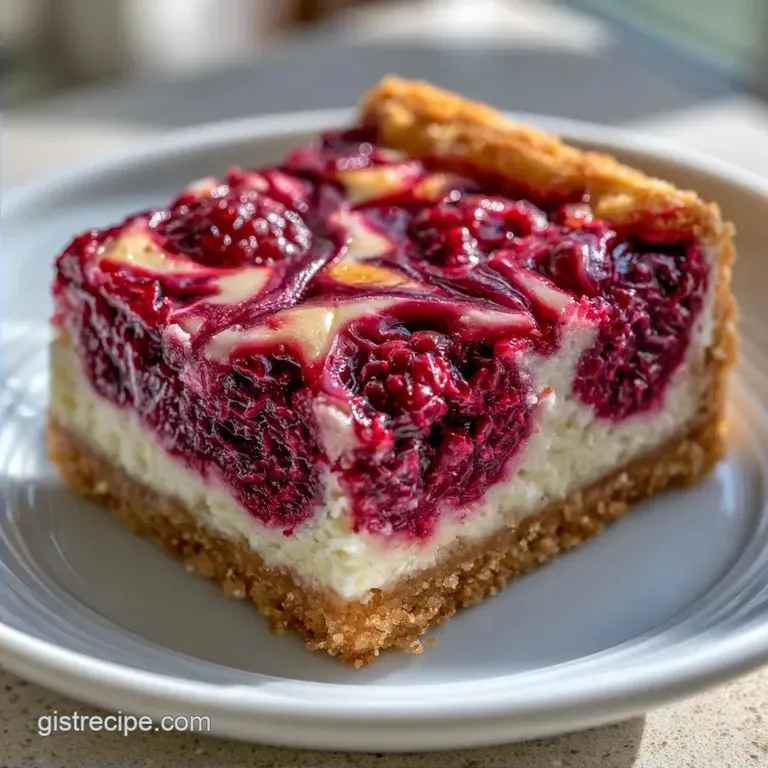 Black Raspberry Cheesecake Bars with Shortbread Crust
