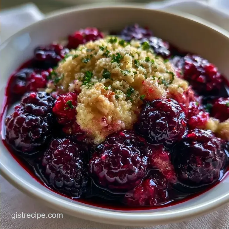 Black Raspberry Crisp with Oat Crust