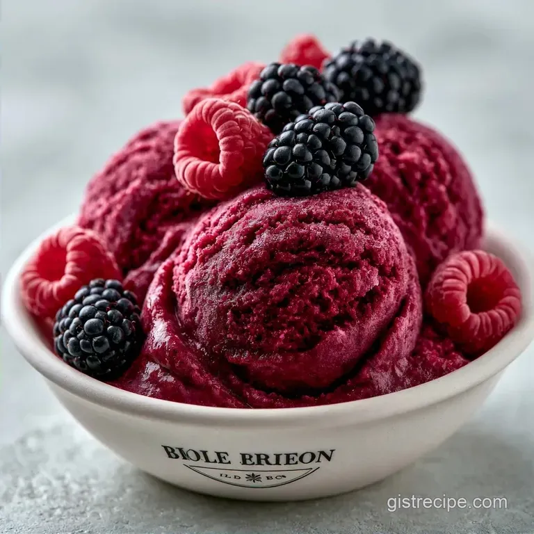 Black Raspberry Sherbet: Tangy and Smooth