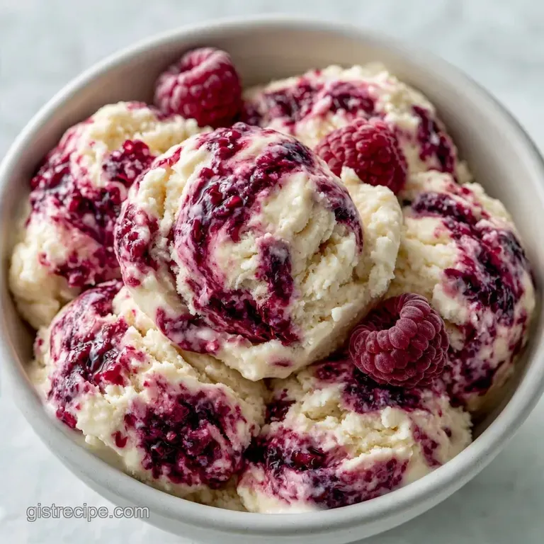Black Raspberry Vanilla Ice Cream with Seedless Ribbons