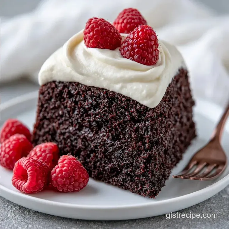 Black Raspberry Velvet Cake with Black Cocoa