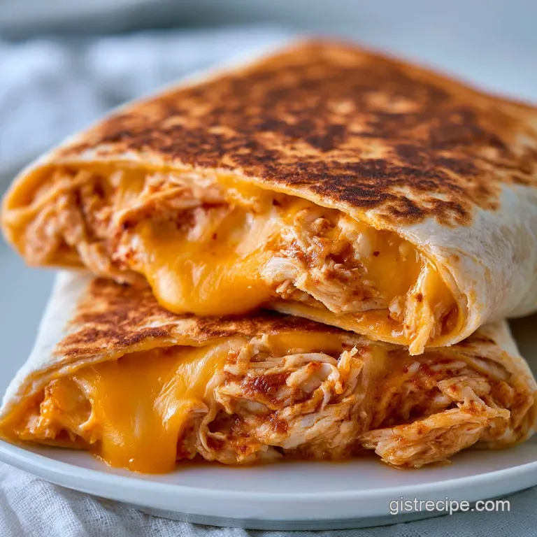 Cheesy Chicken Garlic Wraps: Crispy and Golden