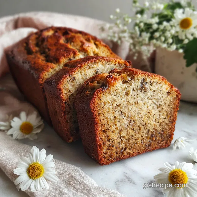 Classic Banana Bread Recipe Moist