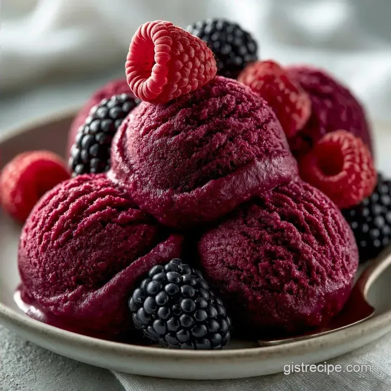 Creamy Black Raspberry Gelato: Italian Style