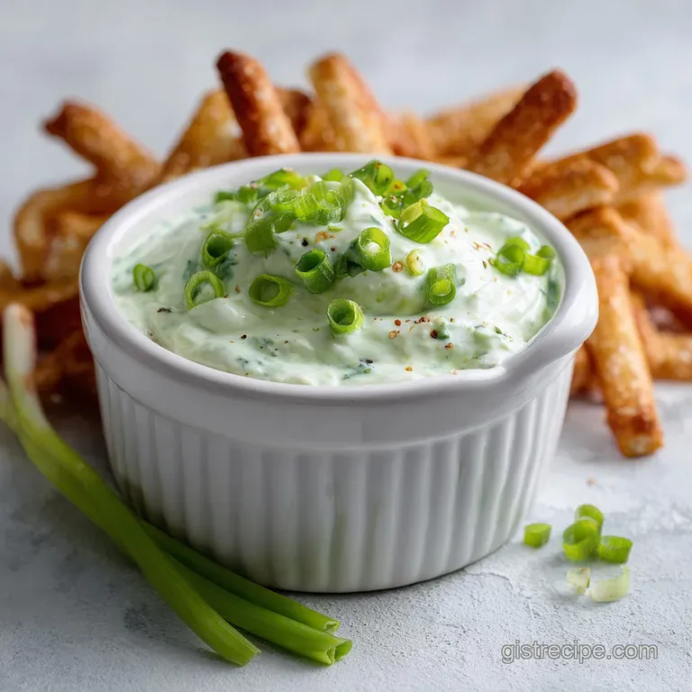 Creamy Green Onion Dip with Tangy Crunch