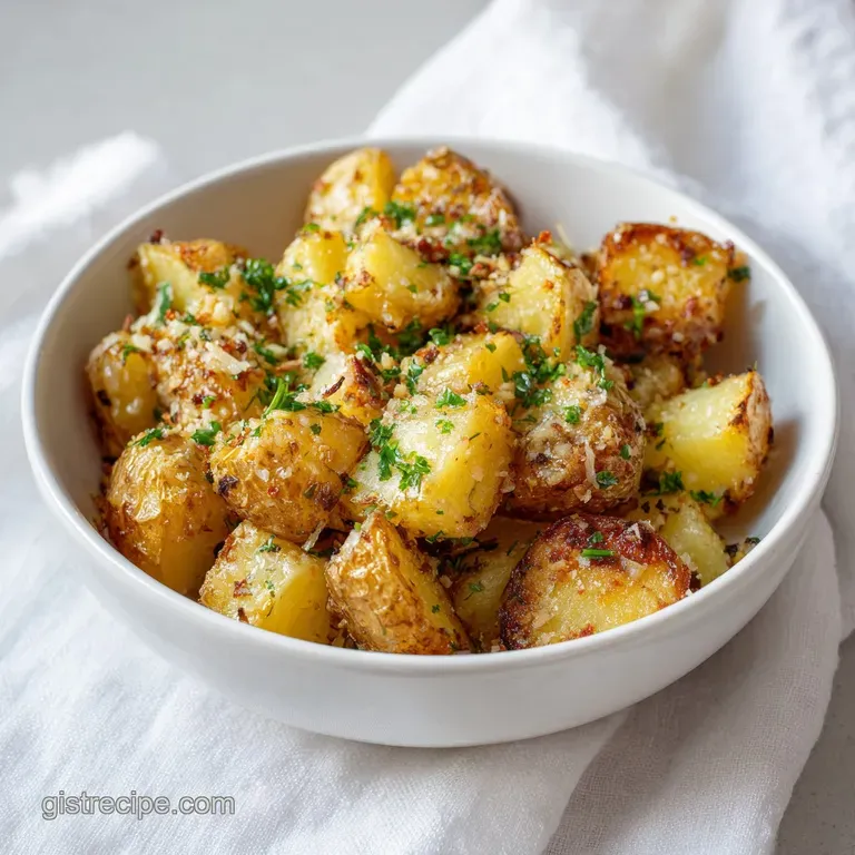 Crispy Garlic Parmesan Potatoes: Golden and Shatter-Crisp