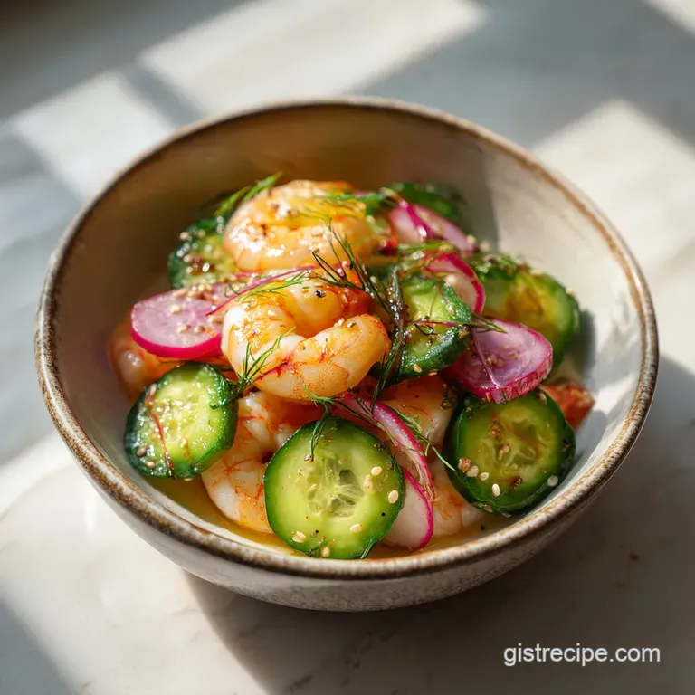Cucumber Shrimp Salad: Crisp and Cooling