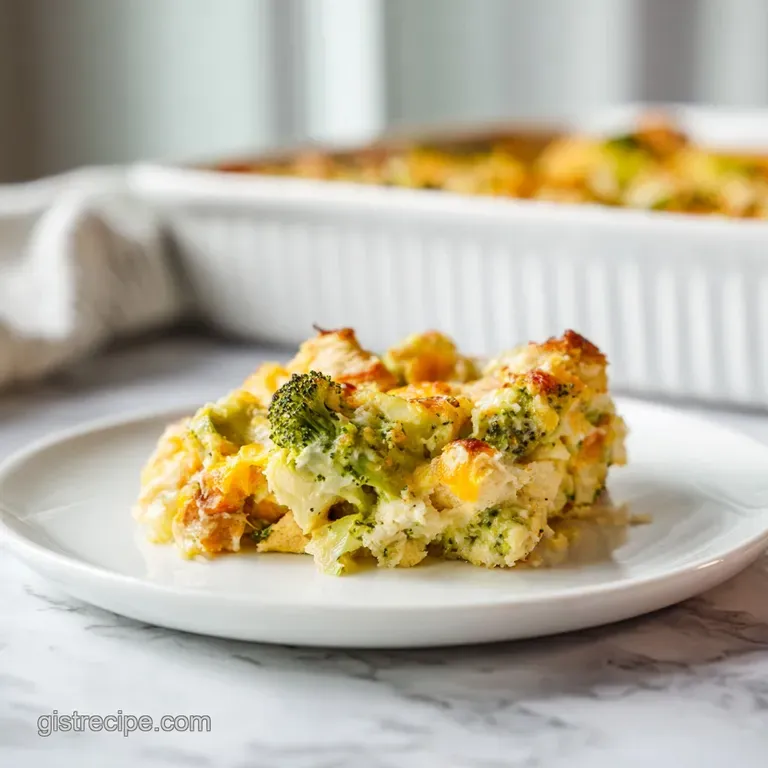 Whole30 Chicken Broccoli Casserole with Cashew Cream